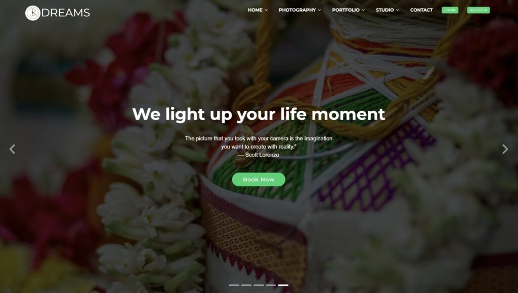 Event Planners – Landing Page